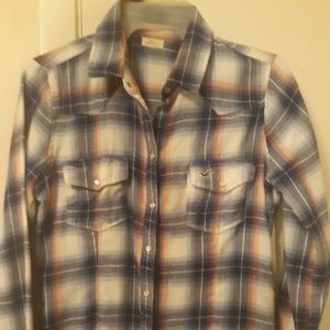 Hollister plaid shirt